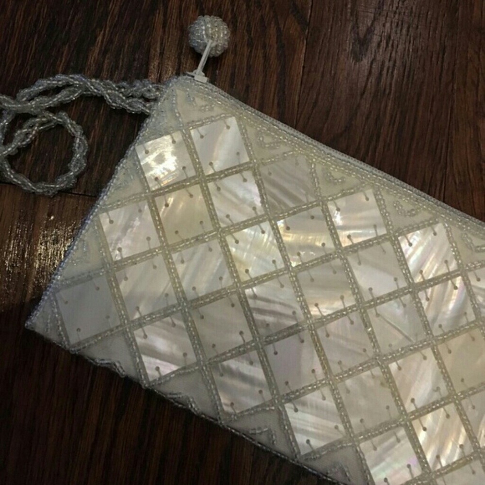 COPY - Mother of pearl wristlet